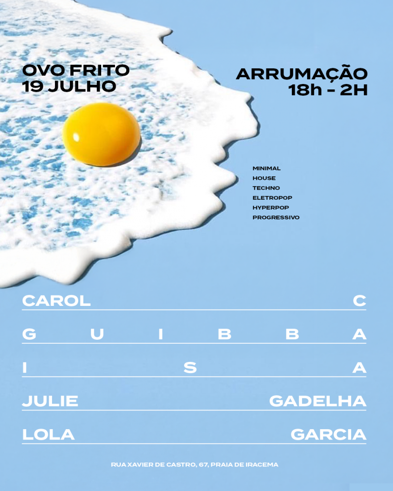 Ovo Frito no Arrumação